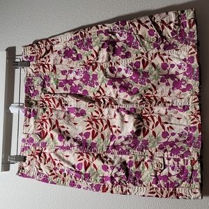 EDDIE BAUER VINTAGE FLORAL PRINT GORPCORE OUTDOOR HIKING PURPLE MINI SKIRT DRESS